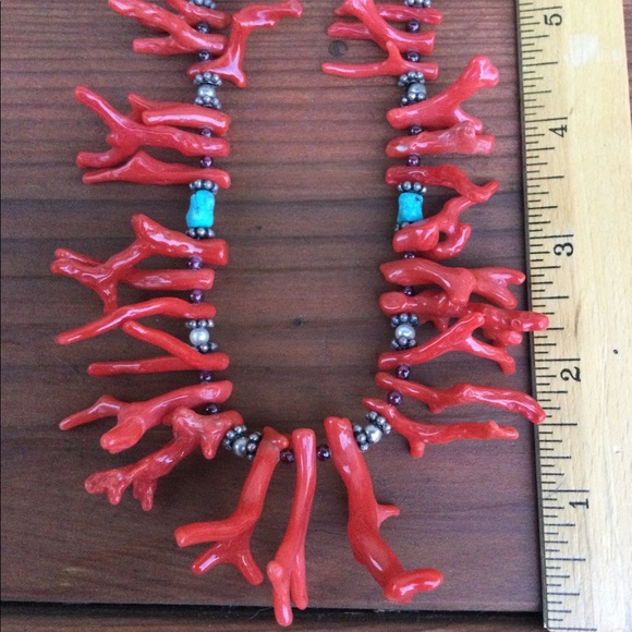Vintage - BRANCH CORAL graduated necklace. - Picture 4 of 7